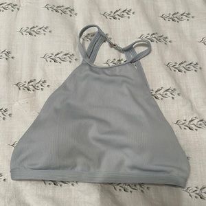 L.A. Hearts Bikini top| high neck | baby blue | xs